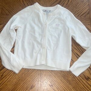 Vineyard Vines‎ Girls XS White Long Sleeve Soft Lightweight buttondown Cardigan